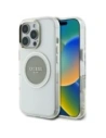 Hádejte IML Metal Barevný Kruh Klasické Logo MagSafe Apple iPhone 16 Pro šedý