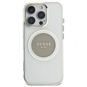 Hurtownia GSM - Hádejte IML Metal Barevný Kruh Klasické Logo MagSafe Apple iPhone 16 Pro šedý - GUE4561 - {ean13} - Hurt