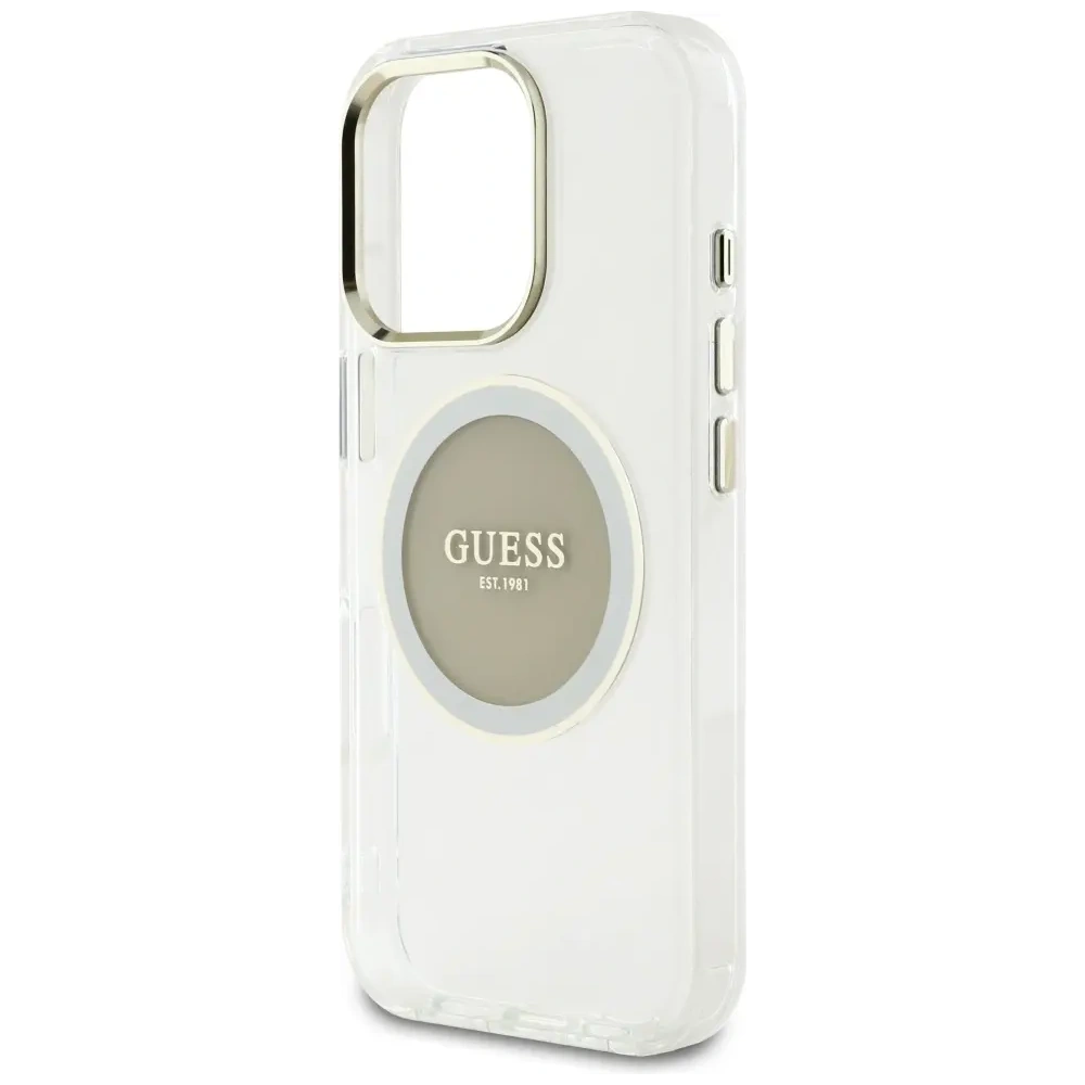 Hurtownia GSM - Hádejte IML Metal Barevný Kruh Klasické Logo MagSafe Apple iPhone 16 Pro šedý - GUE4561 - {ean13} - Hurt