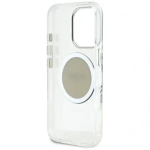 Wholesale Guess IML Metal Colored Circle Classic Logo MagSafe Apple iPhone 16 Pro grey - GUE4561 - {ean13} - Hurt
