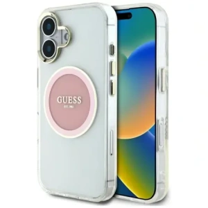 Hurtownia GSM - Gondolj az IML fém színű kör klasszikus logójára, MagSafe Apple iPhone 16 rózsaszín. - GUE4562 - {ean13} - Hurt