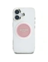 Hurtownia GSM - Guess IML Metal Colorat Cerc Logo Clasic MagSafe Apple iPhone 16 roz - GUE4562 - {ean13} - Hurt