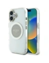 Hurtownia GSM - Guess IML Metal Colorat Cerc Logo Clasic MagSafe Apple iPhone 16 gri - GUE4563 - {ean13} - Hurt