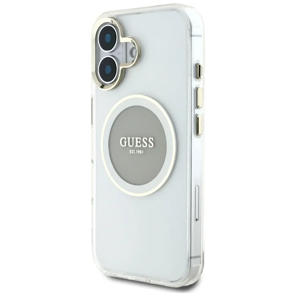Hurtownia GSM - Tippelj IML Fém Színű Kör Klasszikus Logó MagSafe Apple iPhone 16 szürke - GUE4563 - {ean13} - Hurt