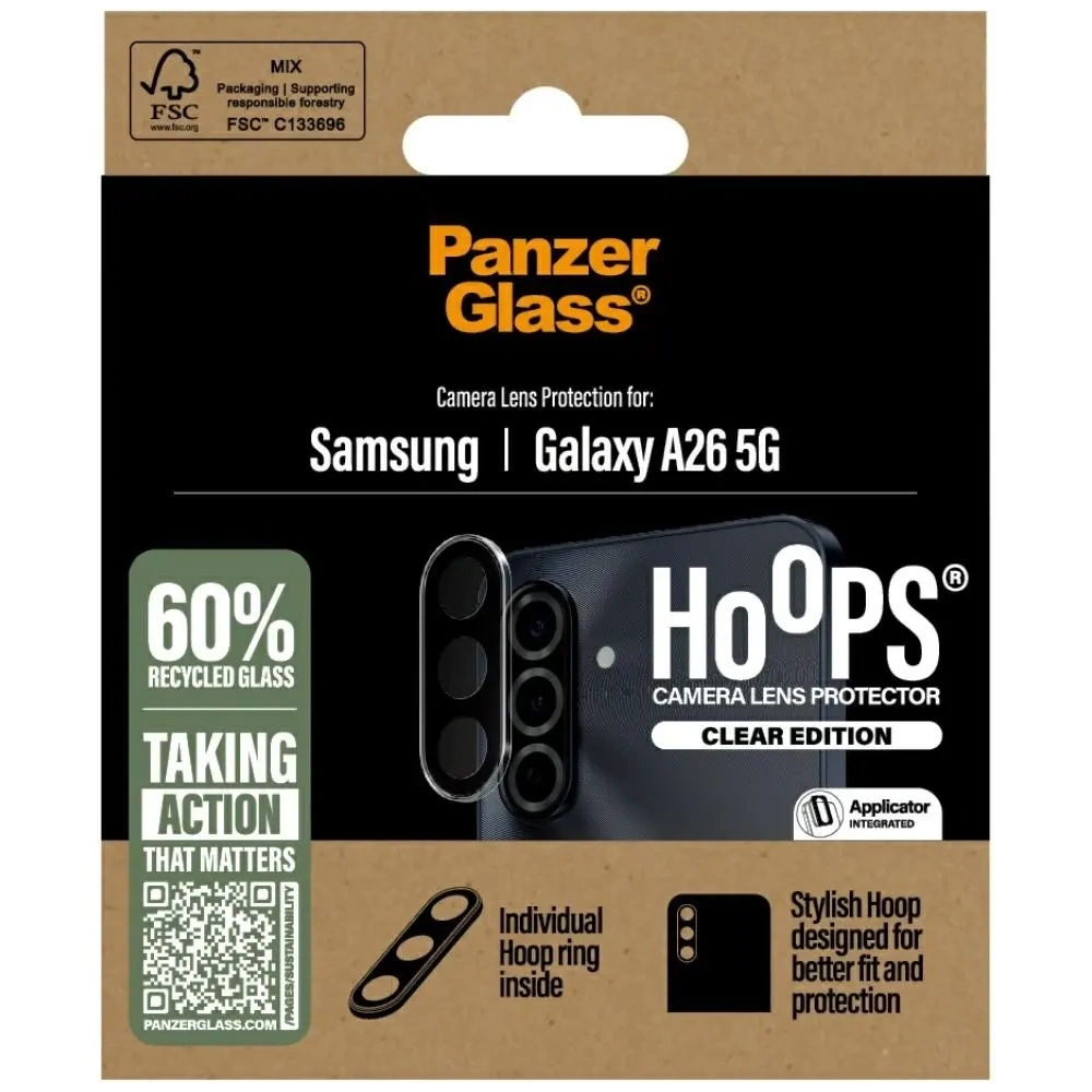 Wholesale PanzerGlass Hoops Lens Protector Samsung Galaxy A26 5G clear - PZG878 - {ean13} - Hurt