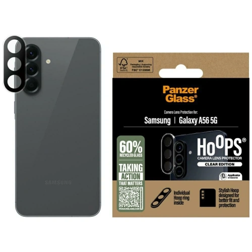 Szkło hartowane na obiektyw PanzerGlass Hoops Lens Protector do Samsung Galaxy A56 5G przezroczysty