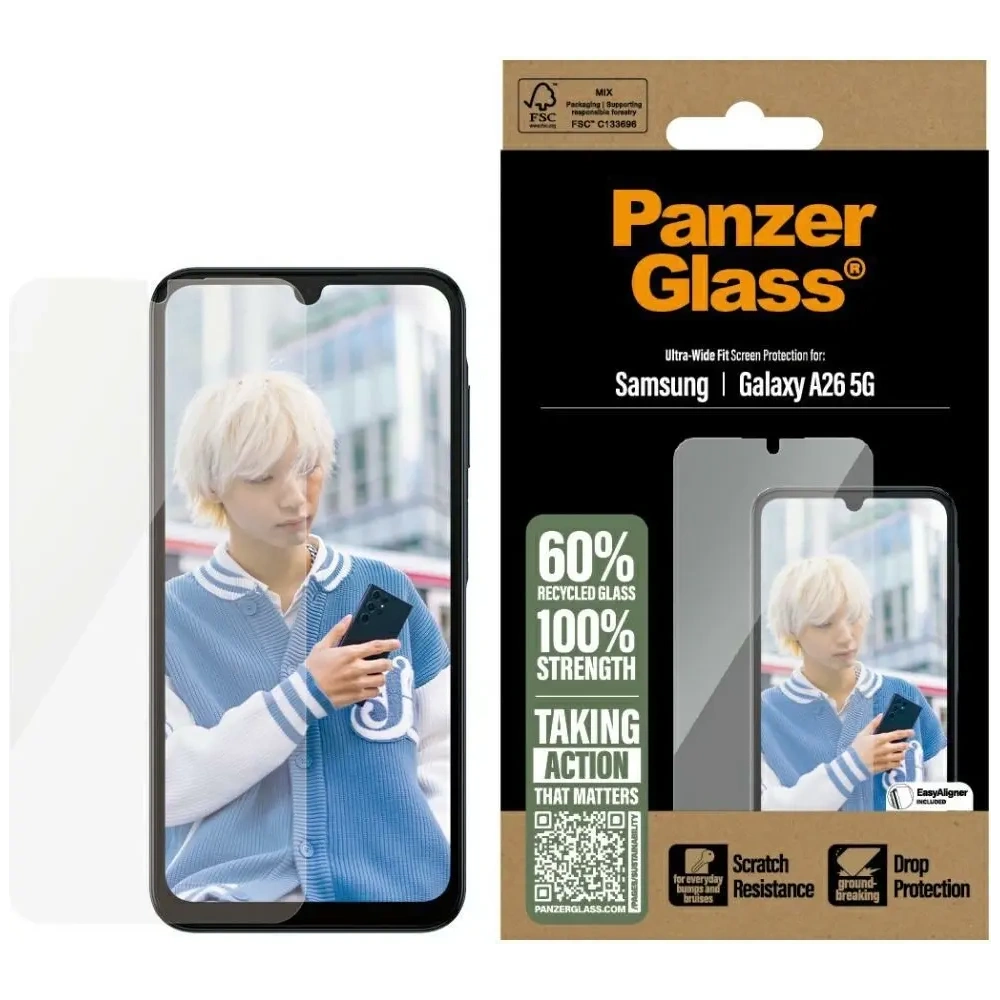 Hurtownia GSM - Szkło hartowane PanzerGlass Ultra-Wide Fit do Samsung Galaxy A26 5G - PZG881 - {ean13} - Hurt