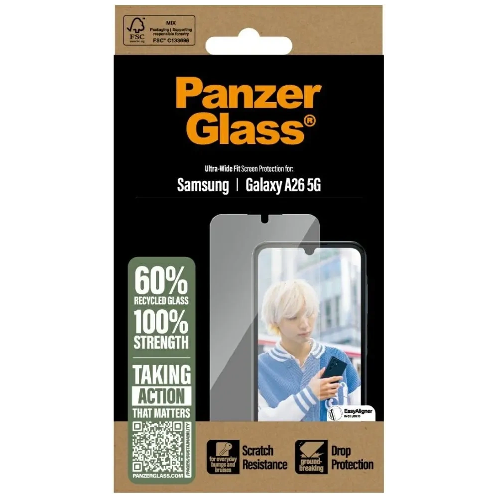 Hurtownia GSM - Szkło hartowane PanzerGlass Ultra-Wide Fit do Samsung Galaxy A26 5G - PZG881 - {ean13} - Hurt