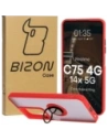 Hurtownia GSM - Bizon Case Hybrid Ring Realme C75 4G / 14x 5G fumuriu cu un cadru roșu - BIZ9081 - {ean13} - Hurt