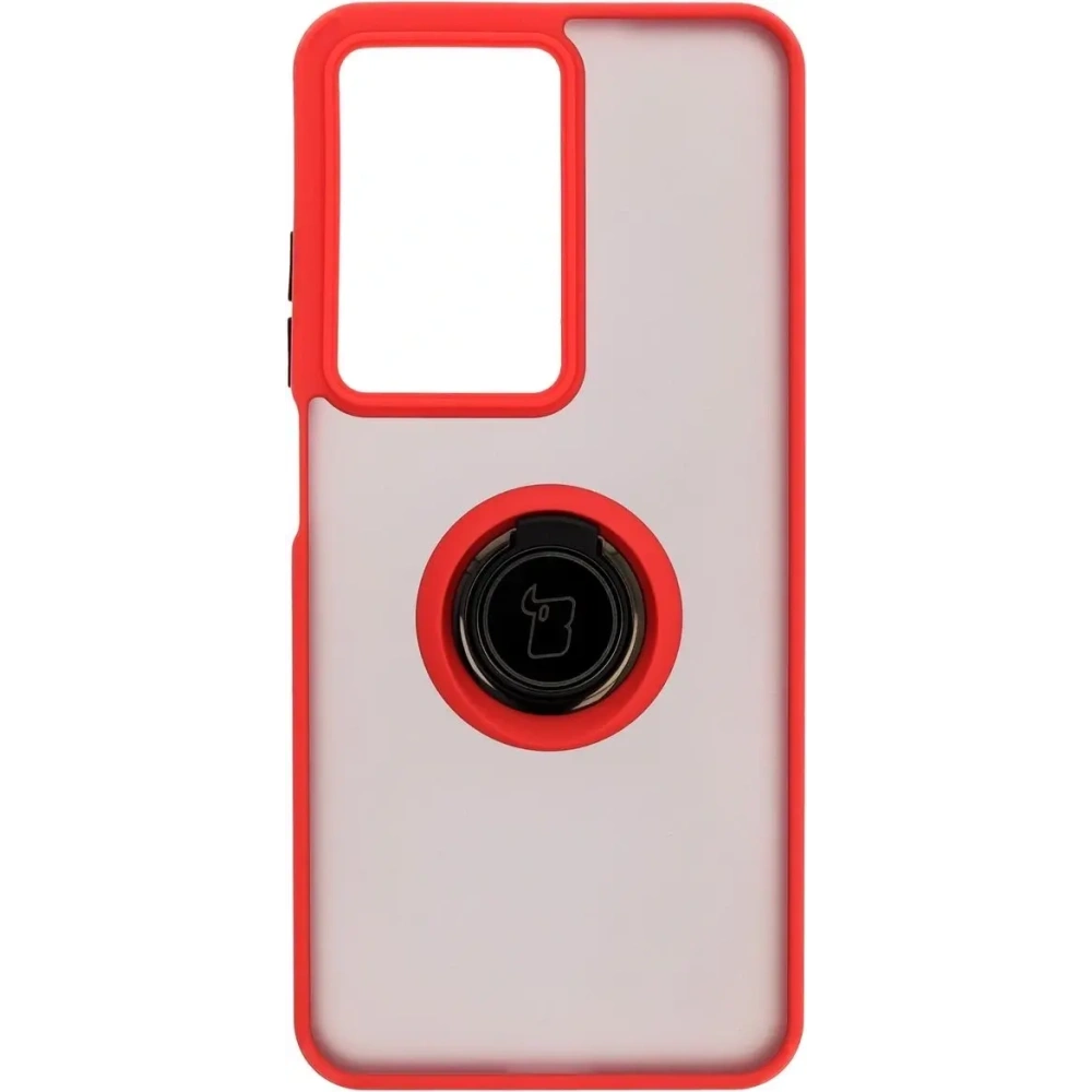 Hurtownia GSM - Bizon Case Hybrid Ring Realme C75 4G / 14x 5G fumuriu cu un cadru roșu - BIZ9081 - {ean13} - Hurt