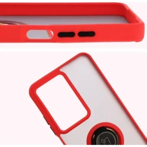 Wholesale Bizon Case Hybrid Ring Realme C75 4G / 14x 5G smoky with a red frame - BIZ9081 - {ean13} - Hurt