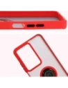 Wholesale Bizon Case Hybrid Ring Realme C75 4G / 14x 5G smoky with a red frame - BIZ9081 - {ean13} - Hurt