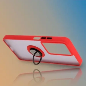 Wholesale Bizon Case Hybrid Ring Realme C75 4G / 14x 5G smoky with a red frame - BIZ9081 - {ean13} - Hurt