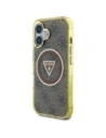 Wholesale Guess IML Metal Glitter 4G Circle Triangle MagSafe Apple iPhone 16 brown - GUE4564 - {ean13} - Hurt