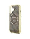 Hurtownia GSM - Guess IML Fém Csillám 4G Kör Háromszög MagSafe Apple iPhone 16 barna - GUE4564 - {ean13} - Hurt