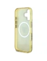 Hurtownia GSM - Guess IML Metal Glitter 4G Cerc Triunghi MagSafe Apple iPhone 16 maro - GUE4564 - {ean13} - Hurt