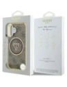 Hurtownia GSM - Guess IML Fém Csillám 4G Kör Háromszög MagSafe Apple iPhone 16 barna - GUE4564 - {ean13} - Hurt