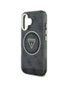 Wholesale Guess IML Metal Glitter 4G Circle Triangle MagSafe Apple iPhone 16 black - GUE4565 - {ean13} - Hurt