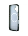 Hurtownia GSM - Guess IML Metal Glitter 4G Cerc Triunghi MagSafe Apple iPhone 16 negru - GUE4565 - {ean13} - Hurt