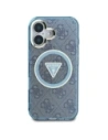Wholesale Guess IML Metal Glitter 4G Circle Triangle MagSafe Apple iPhone 16 blue - GUE4566 - {ean13} - Hurt