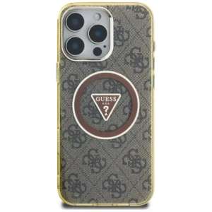 Hurtownia GSM - Hádejte IML Metal Glitter 4G Kruh Trojúhelník MagSafe Apple iPhone 16 Pro hnědý - GUE4567 - {ean13} - Hurt
