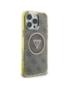 Wholesale Guess IML Metal Glitter 4G Circle Triangle MagSafe Apple iPhone 16 Pro brown - GUE4567 - {ean13} - Hurt