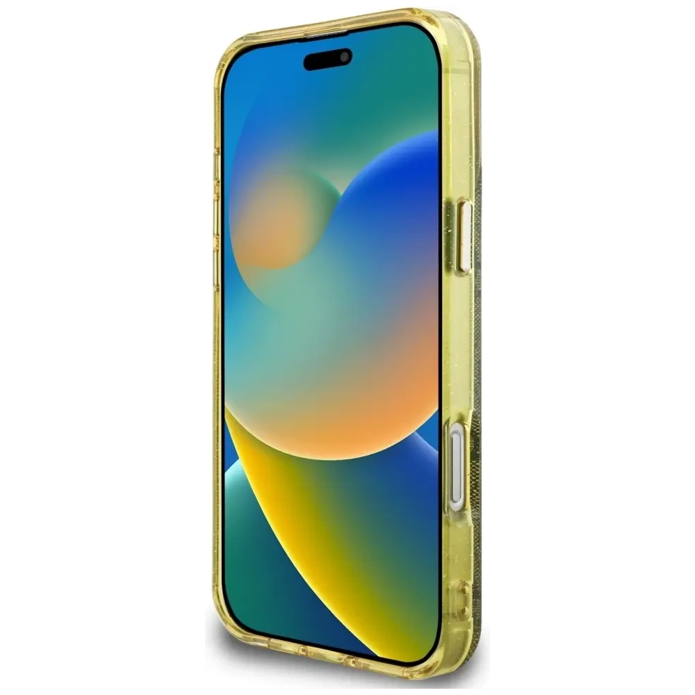 Hurtownia GSM - Hádejte IML Metal Glitter 4G Kruh Trojúhelník MagSafe Apple iPhone 16 Pro hnědý - GUE4567 - {ean13} - Hurt