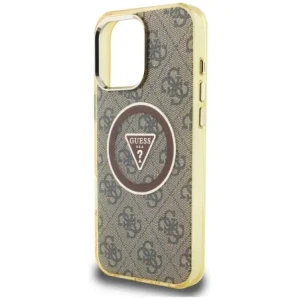 Hurtownia GSM - Hádejte IML Metal Glitter 4G Kruh Trojúhelník MagSafe Apple iPhone 16 Pro hnědý - GUE4567 - {ean13} - Hurt