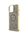 Hurtownia GSM - Hádejte IML Metal Glitter 4G Kruh Trojúhelník MagSafe Apple iPhone 16 Pro hnědý - GUE4567 - {ean13} - Hurt