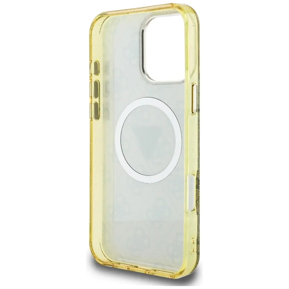 Hurtownia GSM - Hádejte IML Metal Glitter 4G Kruh Trojúhelník MagSafe Apple iPhone 16 Pro hnědý - GUE4567 - {ean13} - Hurt
