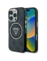 Hurtownia GSM - Hádej IML Metal Glitter 4G Kruh Trojúhelník MagSafe Apple iPhone 16 Pro černý - GUE4568 - {ean13} - Hurt