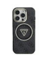Hurtownia GSM - Hádej IML Metal Glitter 4G Kruh Trojúhelník MagSafe Apple iPhone 16 Pro černý - GUE4568 - {ean13} - Hurt