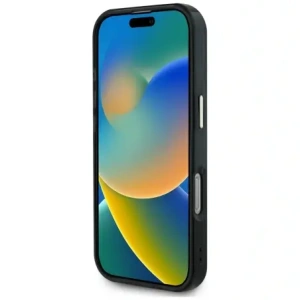 Hurtownia GSM - Hádej IML Metal Glitter 4G Kruh Trojúhelník MagSafe Apple iPhone 16 Pro černý - GUE4568 - {ean13} - Hurt