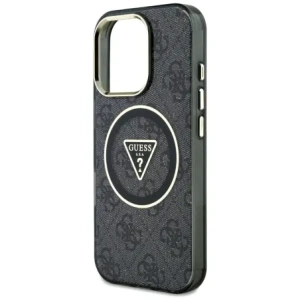 Hurtownia GSM - Hádej IML Metal Glitter 4G Kruh Trojúhelník MagSafe Apple iPhone 16 Pro černý - GUE4568 - {ean13} - Hurt