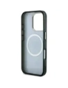 Hurtownia GSM - Guess IML Metal Glitter 4G Cerc Triunghi MagSafe Apple iPhone 16 Pro Max negru - GUE4570 - {ean13} - Hurt