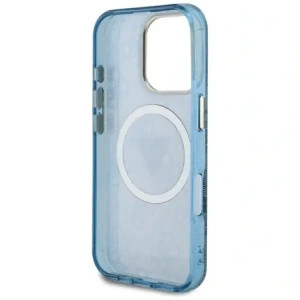 Wholesale Guess IML Metal Glitter 4G Circle Triangle MagSafe Apple iPhone 16 Pro Max blue - GUE4571 - {ean13} - Hurt