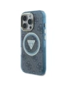 Hurtownia GSM - Hádej IML Metal Glitter 4G Kruh Trojúhelník MagSafe Apple iPhone 16 Pro modrý - GUE4573 - {ean13} - Hurt