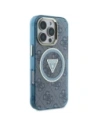 Hurtownia GSM - Hádej IML Metal Glitter 4G Kruh Trojúhelník MagSafe Apple iPhone 16 Pro modrý - GUE4573 - {ean13} - Hurt