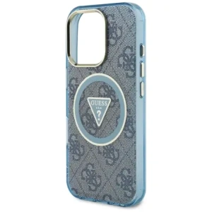 Hurtownia GSM - Hádej IML Metal Glitter 4G Kruh Trojúhelník MagSafe Apple iPhone 16 Pro modrý - GUE4573 - {ean13} - Hurt