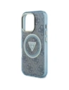 Hurtownia GSM - Hádej IML Metal Glitter 4G Kruh Trojúhelník MagSafe Apple iPhone 16 Pro modrý - GUE4573 - {ean13} - Hurt