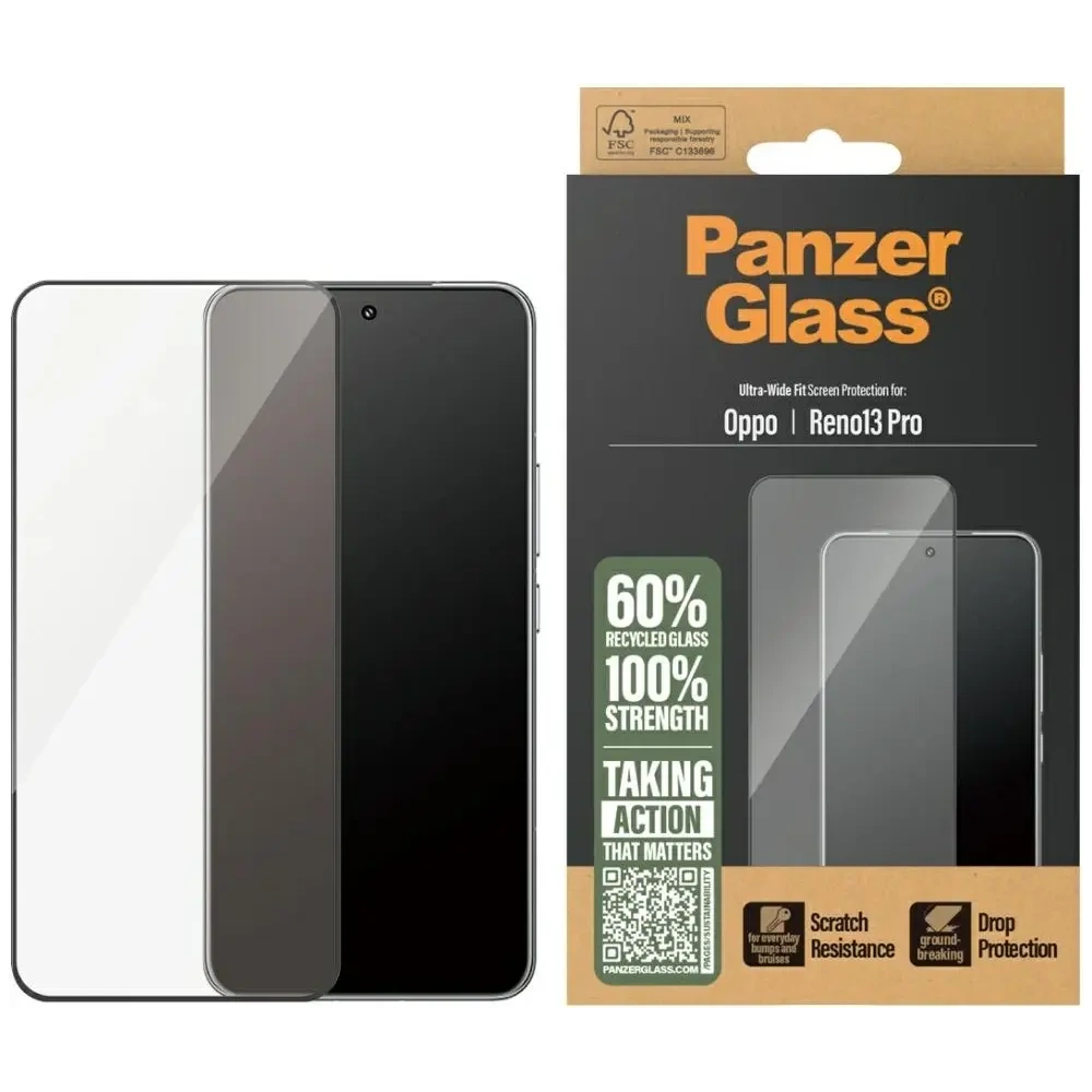 Hurtownia GSM - Tvrzené sklo PanzerGlass Ultra-Wide Fit s černým rámem pro Oppo Reno13 Pro - PAN001147 - {ean13} - Hurt
