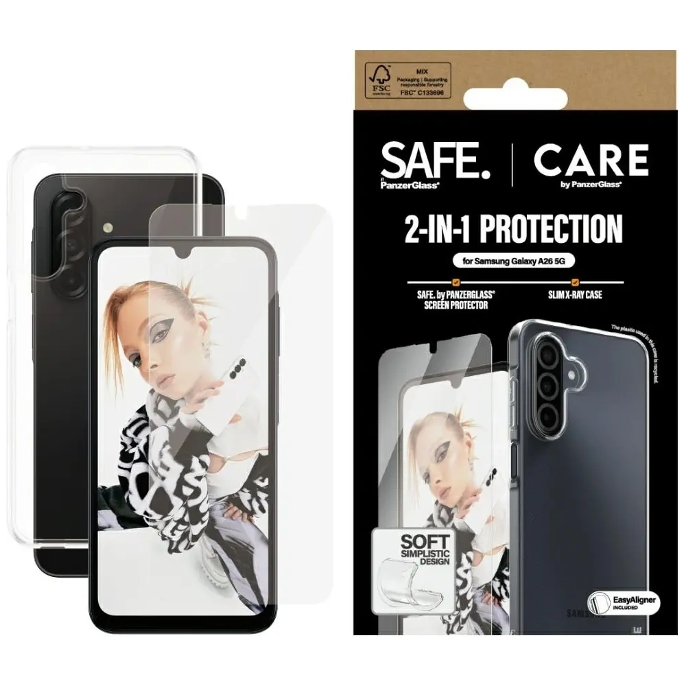 Hurtownia GSM - CARE de la PanzerGlass Set de protecție 2în1 cu husă + sticlă securizată Samsung Galaxy A26 5G - PZG883 - {ean13} - Hurt