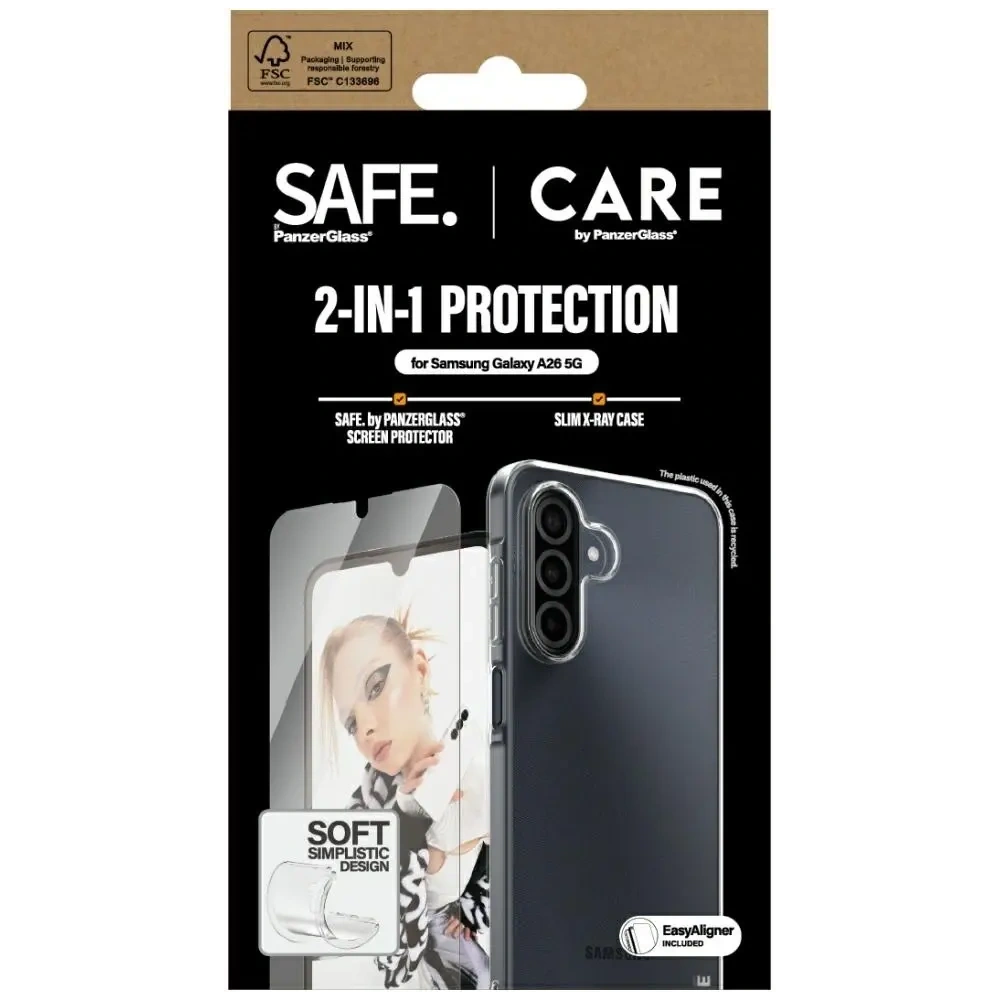 Hurtownia GSM - CARE de la PanzerGlass Set de protecție 2în1 cu husă + sticlă securizată Samsung Galaxy A26 5G - PZG883 - {ean13} - Hurt