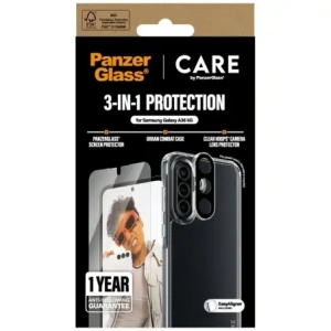 Wholesale CARE by PanzerGlass Flagship 3in1 Protective set: case + tempered glass + lens glass Samsung Galaxy A36 5G - PZG886 - {ean13} - Hurt