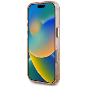Hurtownia GSM - Hádej IML Metal Glitter 4G Kruh Trojúhelník MagSafe Apple iPhone 16 Pro růžový - GUE4574 - {ean13} - Hurt