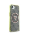 Wholesale Guess IML Metal Glitter 4G Circle Triangle MagSafe Apple iPhone 16e brown - GUE4576 - {ean13} - Hurt