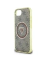 Wholesale Guess IML Metal Glitter 4G Circle Triangle MagSafe Apple iPhone 16e brown - GUE4576 - {ean13} - Hurt