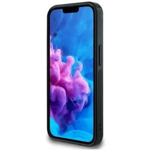 Hurtownia GSM - Guess IML Fém Csillogó 4G Kör Háromszög MagSafe Apple iPhone 16e fekete - GUE4577 - {ean13} - Hurt
