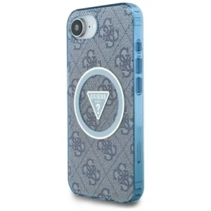 Wholesale Guess IML Metal Glitter 4G Circle Triangle MagSafe Apple iPhone 16e blue - GUE4578 - {ean13} - Hurt