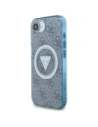 Hurtownia GSM - Hádej IML Metal Glitter 4G Kruh Trojúhelník MagSafe Apple iPhone 16e modrý - GUE4578 - {ean13} - Hurt